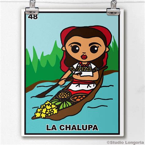 El Chalupa Retro Illustration Loteria Cards Loteria Images And Photos Finder