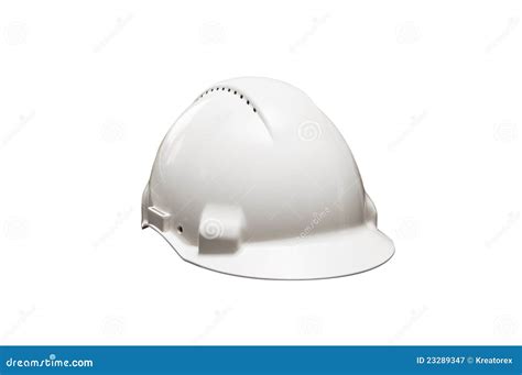 White Building Helmet Stock Image Image Of Construction 23289347