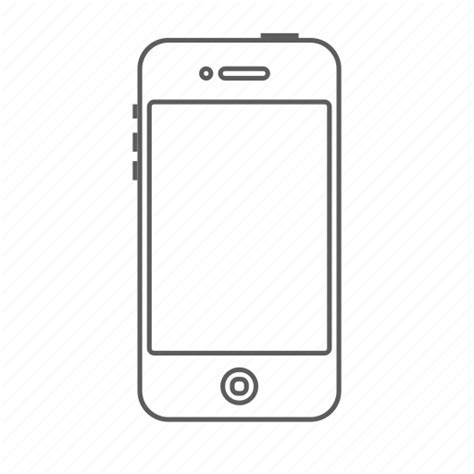 Smartphone Icon White