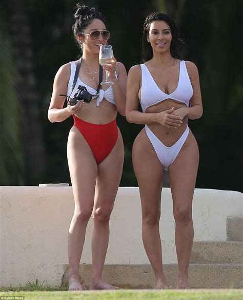 Kim Kardashian Shows Off Underboob In A Racy Swimsuit In Mexico