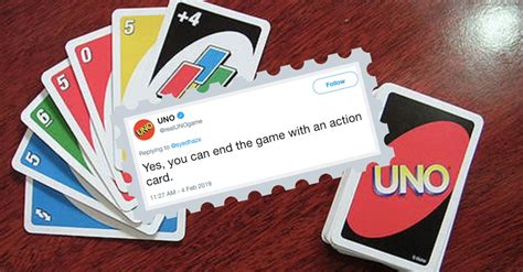 Uno Has Confirmed That You Can End The Game With An Action