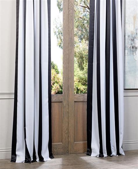 Exclusive Fabrics And Furnishings Awning Stripe Blackout 50 X 120