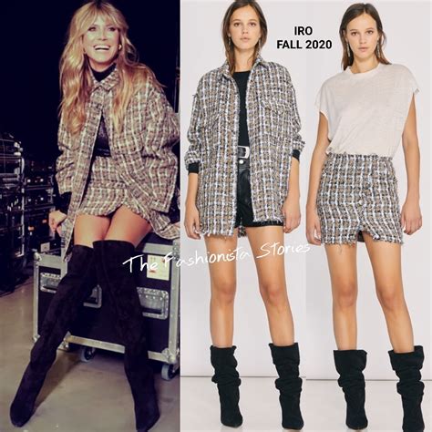 Instagram Style Heidi Klum In Iro And Moschino For Gntm
