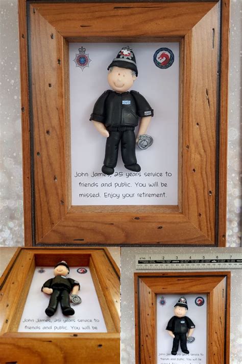 Do you have a friend getting ready to retire? BESPOKE FRAMED POLICEMAN, Unique Retirement/Leaving Gift ...