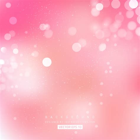 Abstract Light Pink Bokeh Background Vector