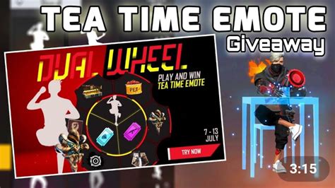 Dan juga ke semua sosial. Tea Time emote in free fire | Dual wheel event | Giveaway ...