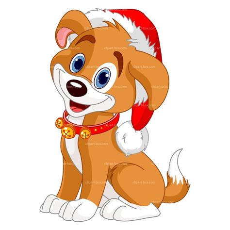 Cartoon Christmas Dog Clipart Christmas Dog Border Terrier And