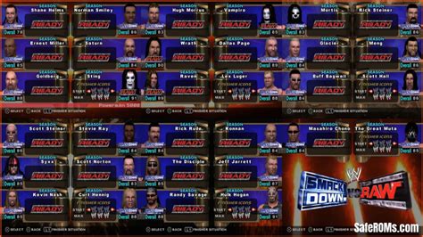 32 Powerful Wrestlers Caws For Wwe Smackdown Vs Raw Saferoms