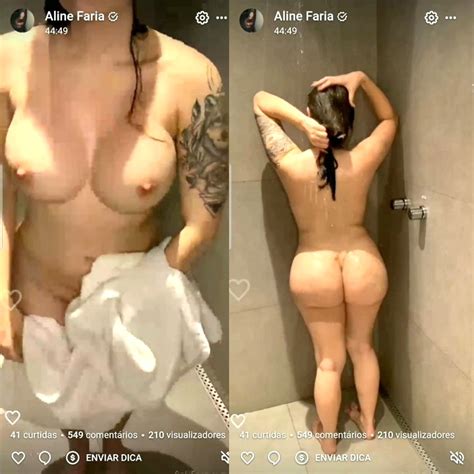 Aline Faria Nude Shower Video Leaked Thotslife Com