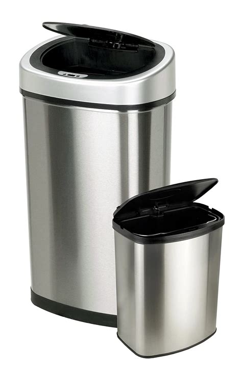 New Nine Stars Touchless Automatic Motion Sensor Trash Can Set 13 And 2