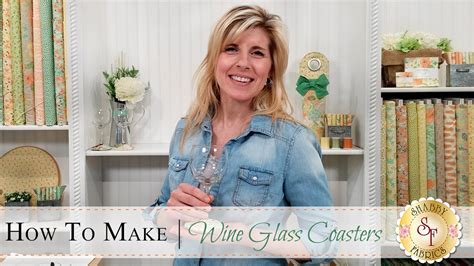How To Make Wine Glass Coasters A Shabby Fabrics Sewing