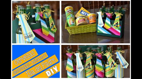 Cervezas Decoradas Y Botanero Diy Día Del Padre Youtube