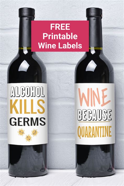Wine Bottle Labels Printable