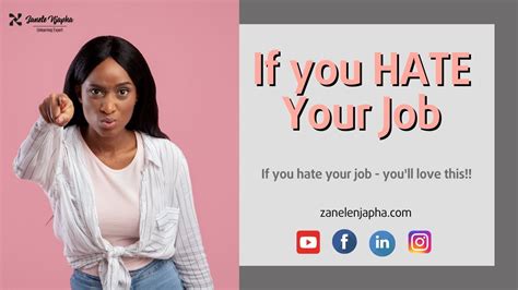 What To Do When You Hate Your Job Youtube