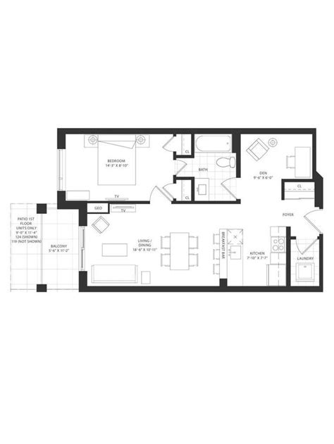 Parkcity Condos 2 By Tobyn Park Greenpark Floorplan 1 Bed And 1 Bath