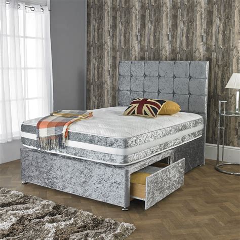 Not all beds will provide you with this experience that you will need. Crushed Velvet Divan Bed with Open Spring Memory Foam ...