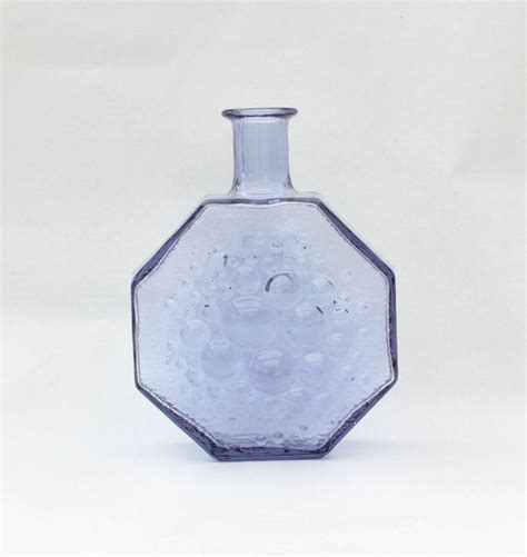 Decorative Vintage Light Blue Glass Vase Polaris Etsy Blue Glass