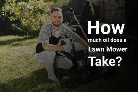 How Much Oil Does A Lawn Mower Take Toolpip