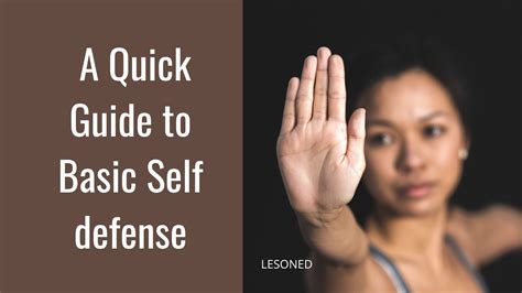 A Quick Guide To Basic Self Defense Lesoned