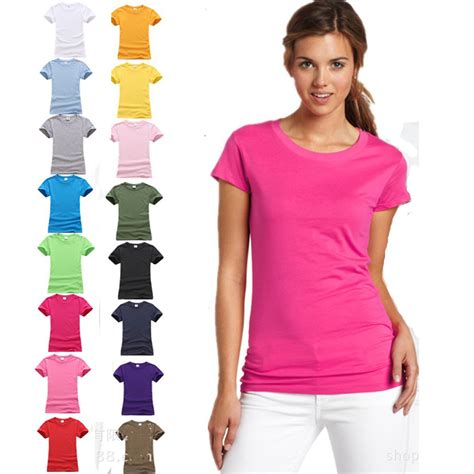 76000l Natural Solid Color 100 180g Cotton O Neck Women Casual T