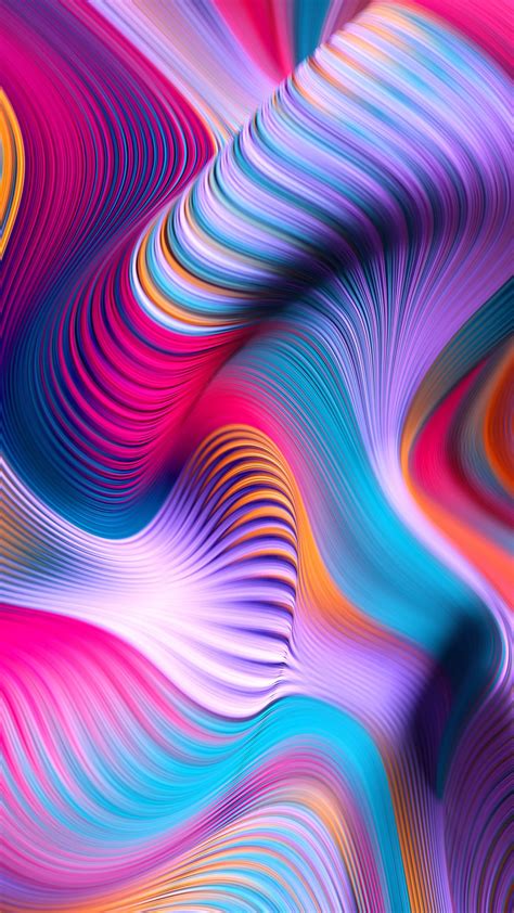 Colorful Abstract Waves 4k Wallpapers Hd Wallpapers Id