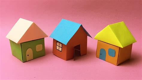 2 Easy Diy 3d House How To Make Paper House Step By Step Paper