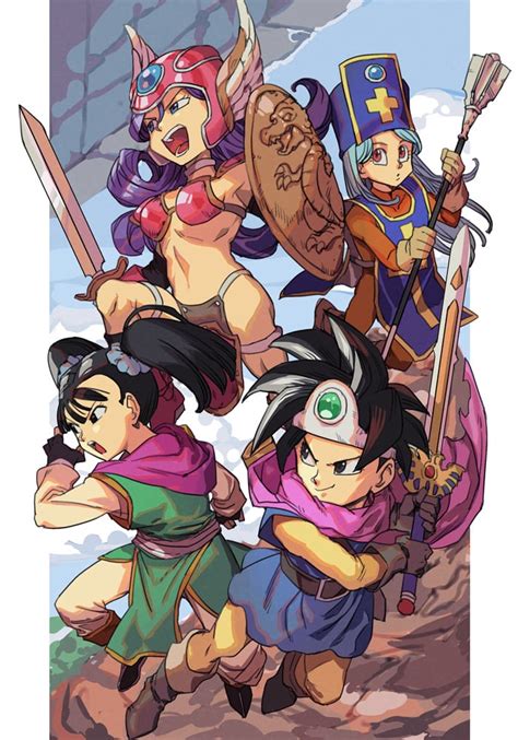 Dragon Quest 3 Female Party By Clickburgundy Dragonquest