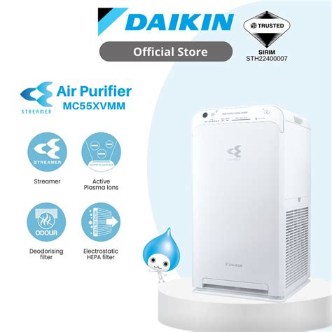 Daikin Streamer Air Purifier New Model MC55XVMM Shopee Malaysia