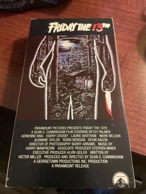FRIDAY THE TH PART GREAT CONDITION HORROR VHS JASON VORHEES PicClick