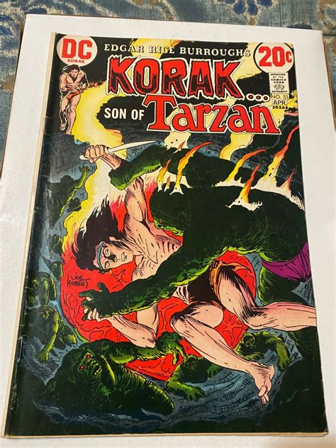 korak son of tarzan 51 kubert cover w kaluta carson of venus dc comics 1973 ebay