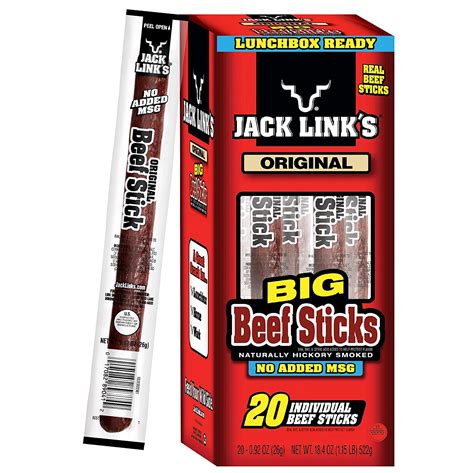 Amazon Lowest Price Jack Links Beef Sticks Original 092 Ounce 20