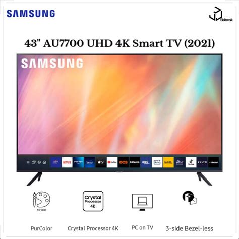 Jual Samsung Led Ua43au7700 Smart Tv Led 43 Inch Crystal Uhd 4k