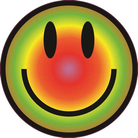 4in X 4in Colorful Smiley Face Sticker Stickertalk®