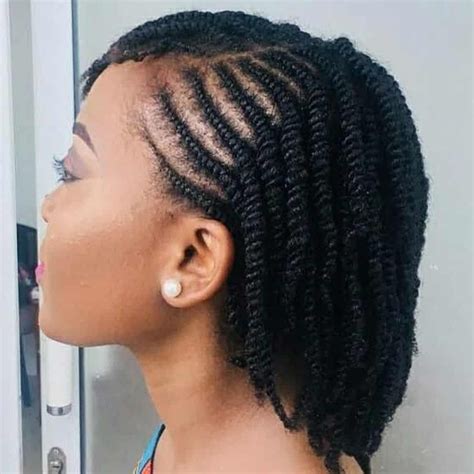 40 Flat Twist Hairstyles On Natural Hair With Full Style Guide Coils And Glory