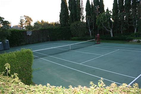 lovely home tennis court (With images) | Tennis court design, Tennis court, Bocce ball court