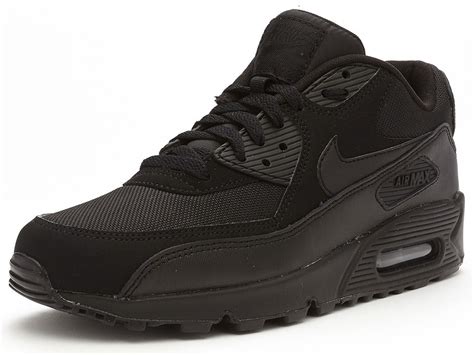 Nike Air Max 90 Essential Black Trainers 537384 090 Ebay