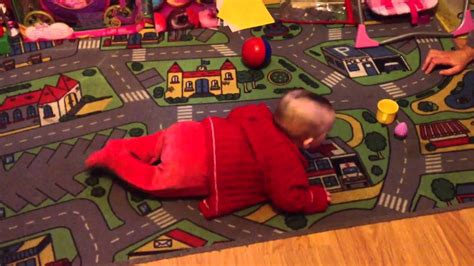 6 Month Old Baby Commando Crawling First Time Youtube