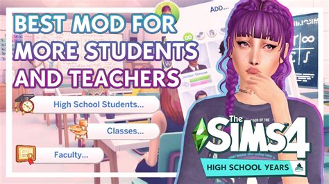 Best All In One Mod To Improve High School Years 🎓 The Sims 4 Links