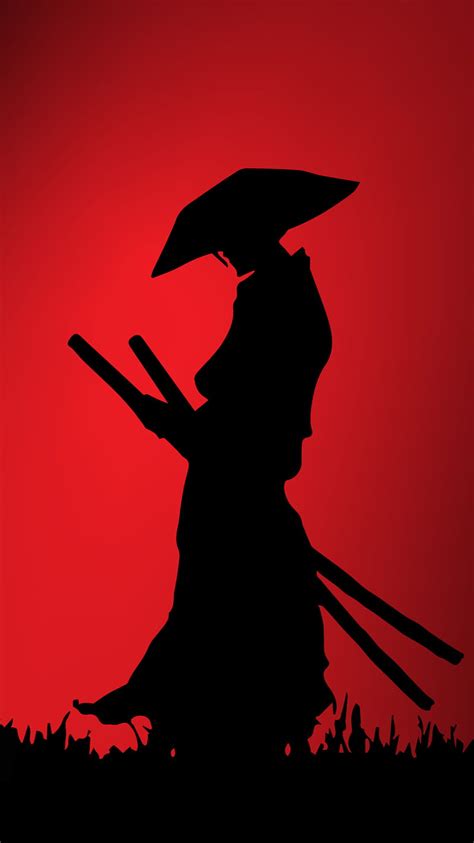 Samurai Black Dark Red Hd Phone Wallpaper Peakpx