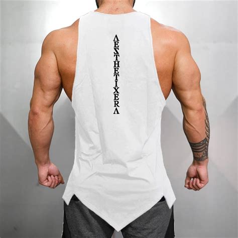 Muscleguys Gym Stringer Clothing Bodybuilding Tank Top Men Fitness Singlet Sleeveless Shirt
