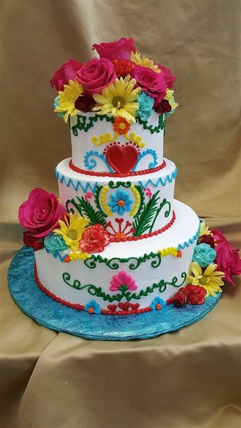 Pasteles Mexicanos Fiesta Cake Fiesta Birthday Party Mexican Wedding Cake