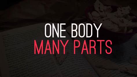 Images Of The Church One Body Many Parts Youtube