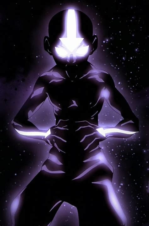 Avatar Aang Aire Atla Black Blue Estado Avatar Legendary Nebula