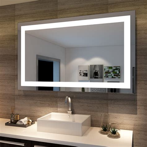 1200x800mm Anti Fog Front Led Light Rectangular Bathroom Mirror