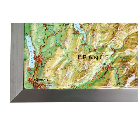 Georelief Mapa Large 3d Relief Map Of Switzerland In Aluminium Frame