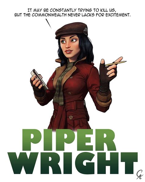 Piper Wright Fallout 4 By Cameronaugust Piper Fallout Fallout Art