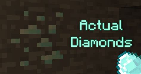 Actual Diamonds Minecraft Texture Pack