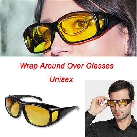 Hd Unisex Night Vision Driving Glasses Anti Headlight High Beam Glare Sunglass Ebay
