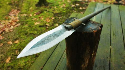 Making A Hunting Spear From A Leaf Spring Youtube