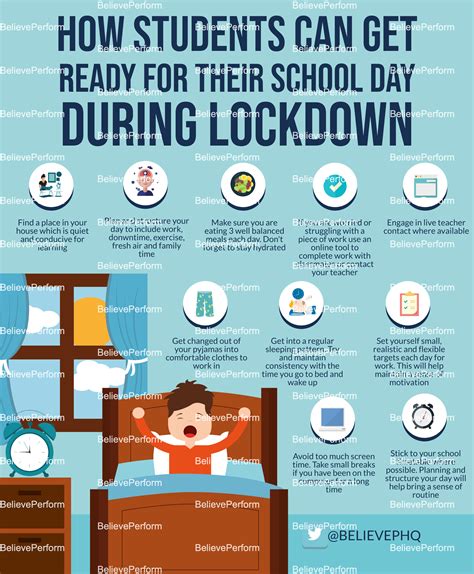 If you can, find someone to exercise with, and get as close to nature as possible. How students can get ready for their school day during ...